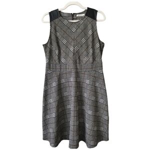 🩵3/$25🩵Ricki's Houndstooth Pattern‎ Sleeveless Fit and Flare Dress